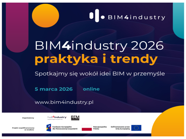 Featured image for “Praktyka i trendy BIM w przemyśle podczas BIM4industry 2026”